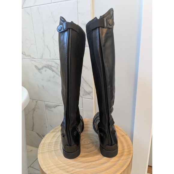 Horze‎ Womens Faux Leather Field Riding Boots Lace Up Tall Equestrian Sz 41/10.5 - Picture 4 of 6